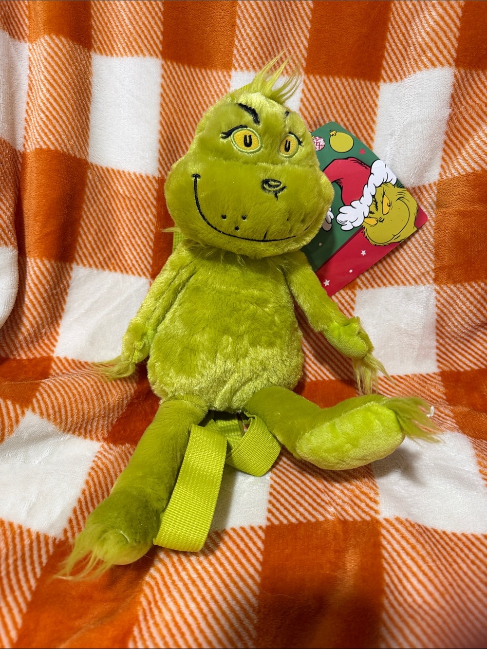 The Grinch Plush Backpack- Brand new with tags